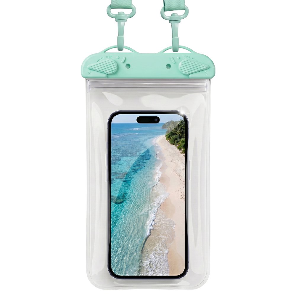 Универсален водоустойчив калъф Waterproof калъф Rainbow, тюркоазен