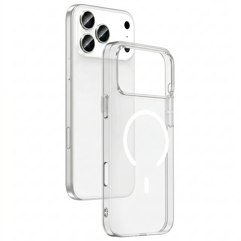 Силиконов калъф / кейс Clear Magsafe iPhone 17 Pro - прозрачен