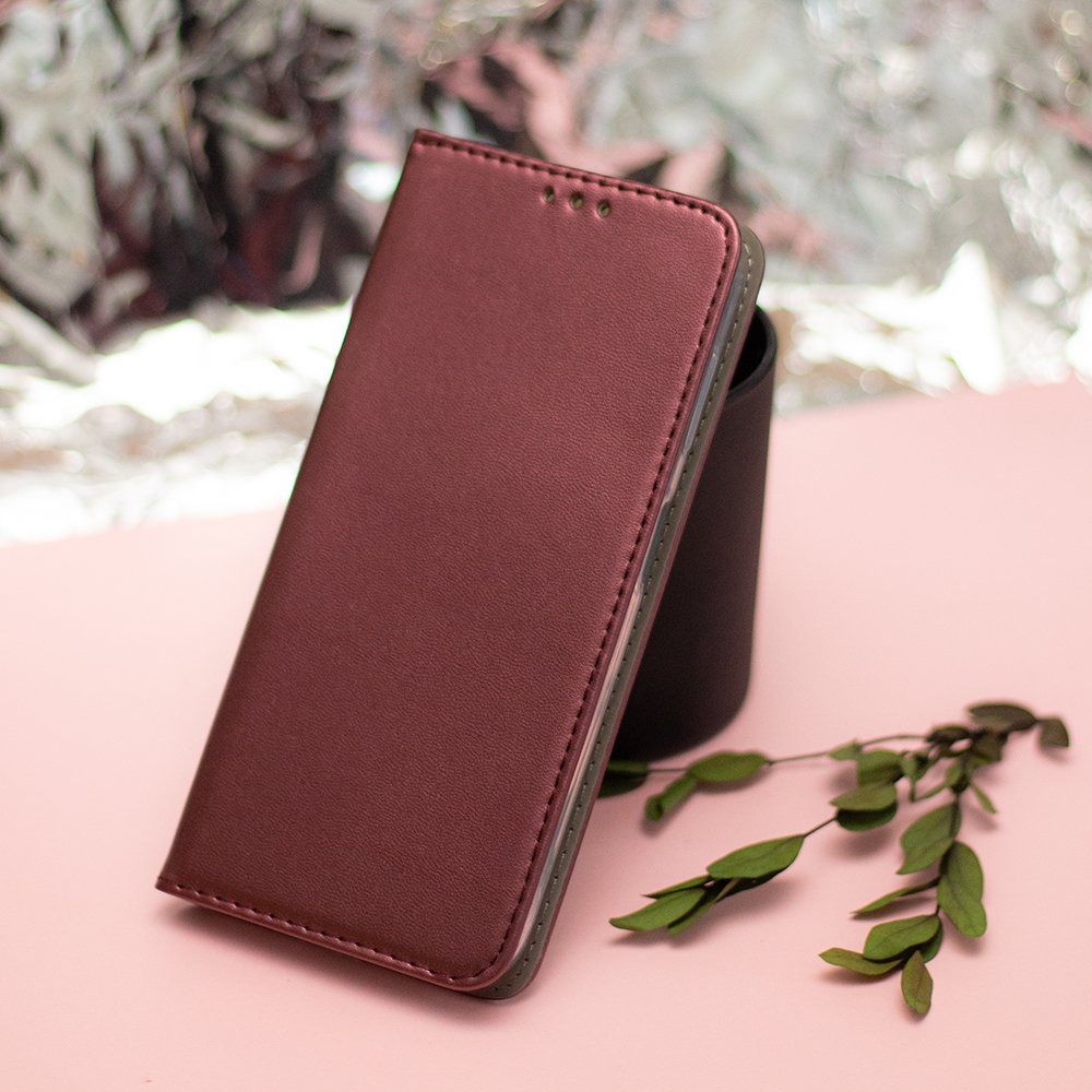 Кожен калъф Flip тефтер Motorola Moto G37 Magnet Book - бордо
