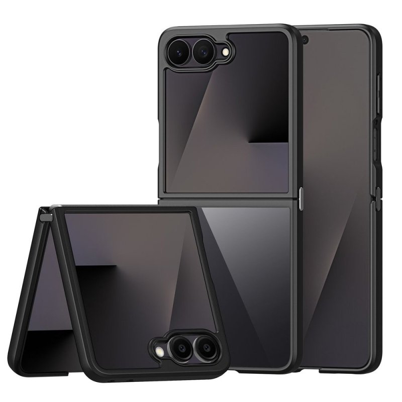 Луксозен твърд гръб / кейс / за Samsung Z Flip 8 Aimo Series case - Черен