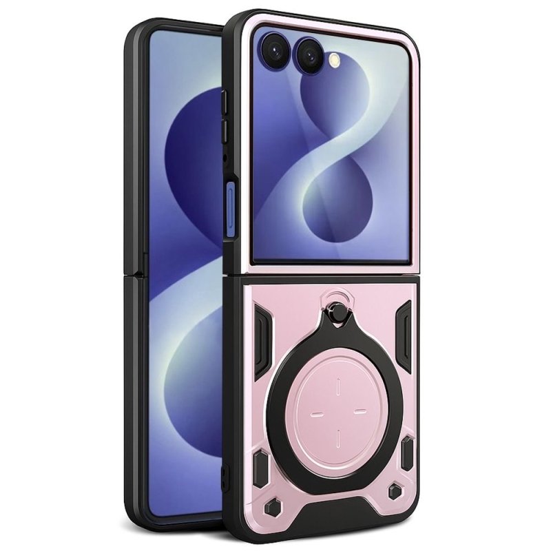Удароустойчив твърд гръб / кейс за Samsung Z Flip 8 Armor case - Розов