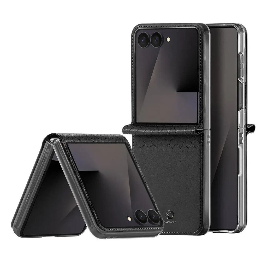 Кожен калъф Dux Ducis BRIL за Samsung Z Flip8 - Черен
