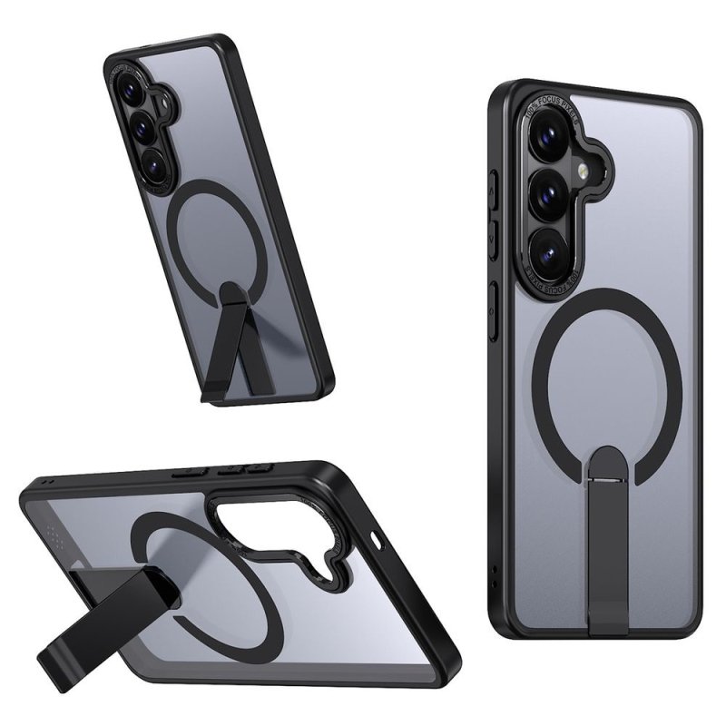 Луксозен твърд гръб за Samsung A57 Hybrid Armor MagSafe case - Черен
