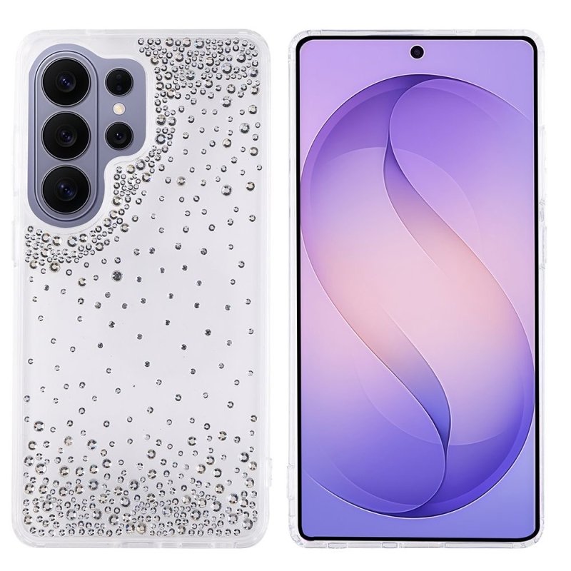 Луксозен силиконов калъф / кейс / Diamond case Samsung A56 - сребрист