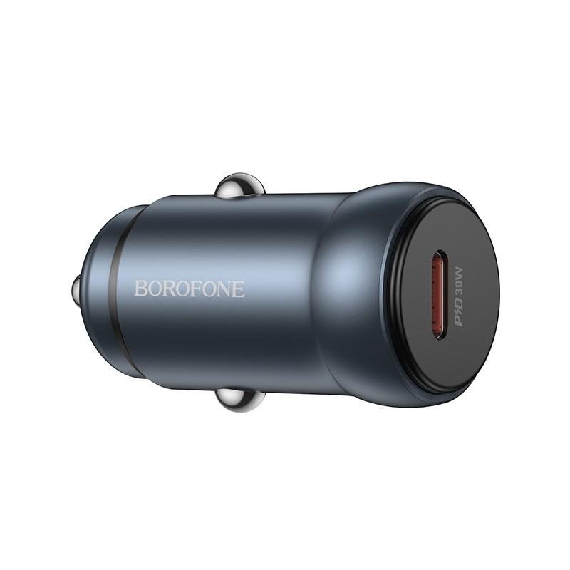 Универсално зарядно за кола Borofone BZ32 Type C PD 30W - Черно