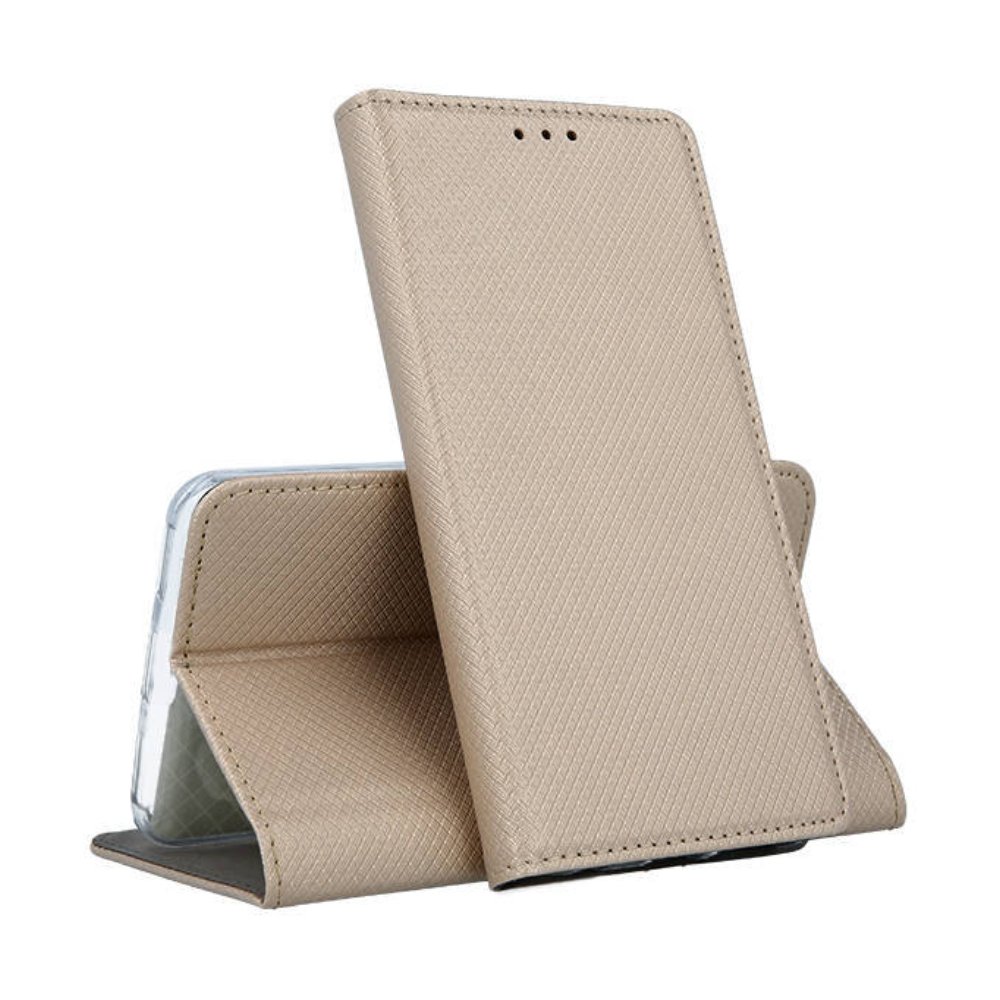 Кожен калъф / Flip тефтер / Magnet Book за Xiaomi 17T - Златист